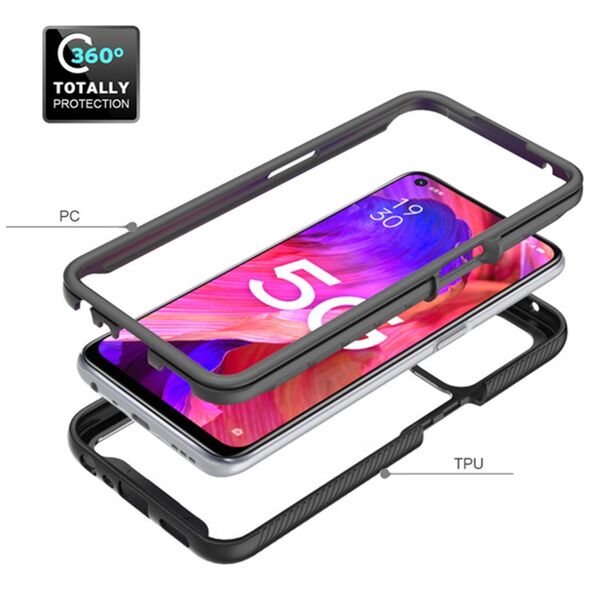 Techsuit Husa pentru Oppo A54 5G / A74 5G / OnePlus Nord N200 5G + Folie - Techsuit Defense360 Pro - Black 5949419042339 έως 12 άτοκες Δόσεις