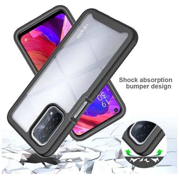 Techsuit Husa pentru Oppo A54 5G / A74 5G / OnePlus Nord N200 5G + Folie - Techsuit Defense360 Pro - Black 5949419042339 έως 12 άτοκες Δόσεις