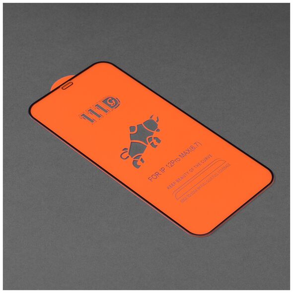 Techsuit Folie pentru iPhone 12 Pro Max - Techsuit 111D Full Cover / Full Glue Glass - Black 5949419042155 έως 12 άτοκες Δόσεις