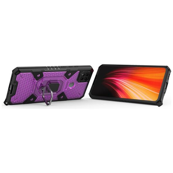 Techsuit Husa pentru Xiaomi Redmi 9C / Redmi 9C NFC - Techsuit Honeycomb Armor - Rose-Violet 5949419034082 έως 12 άτοκες Δόσεις