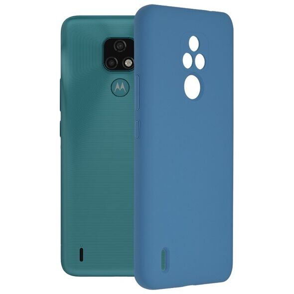 Techsuit Husa pentru Motorola Moto E7 - Techsuit Soft Edge Silicone - Denim Blue 5949419040694 έως 12 άτοκες Δόσεις