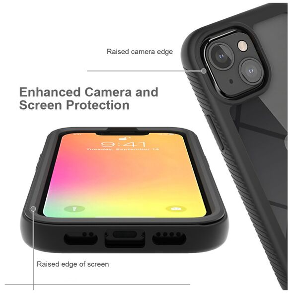 Techsuit Husa pentru iPhone 13 mini + Folie - Techsuit Defense360 Pro - Black 5949419033580 έως 12 άτοκες Δόσεις