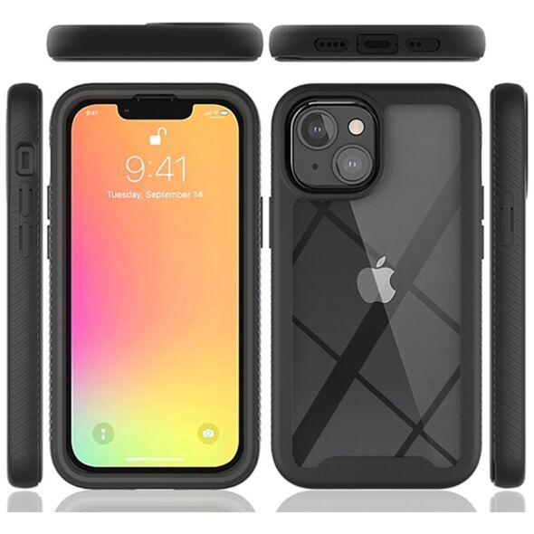 Techsuit Husa pentru iPhone 13 mini + Folie - Techsuit Defense360 Pro - Black 5949419033580 έως 12 άτοκες Δόσεις