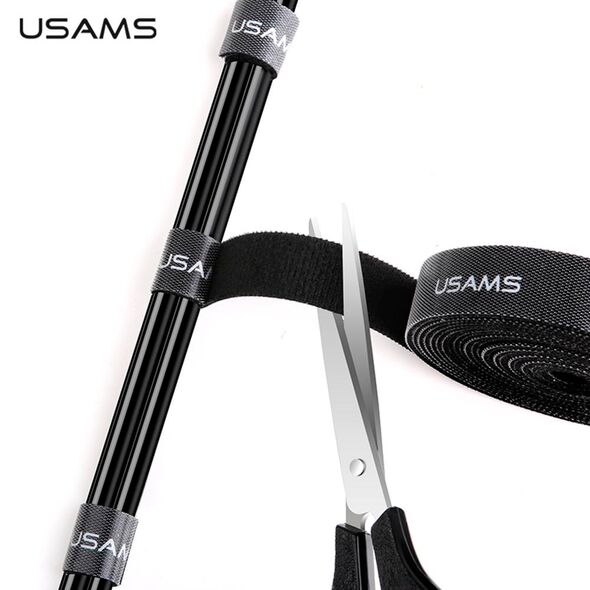 USAMS Organizator Cabluri Universal Velcro 2m - USAMS (US-ZB060) - Black 6958444963785 έως 12 άτοκες Δόσεις