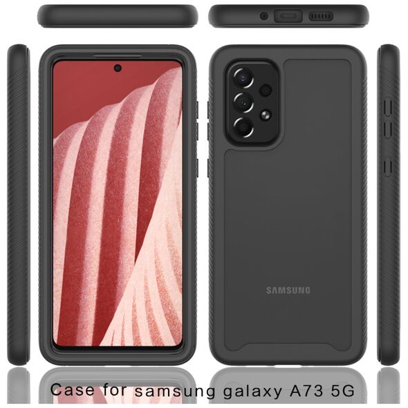 Techsuit Husa pentru Samsung Galaxy A73 5G + Folie - Techsuit Defense360 Pro - Black 5949419025295 έως 12 άτοκες Δόσεις