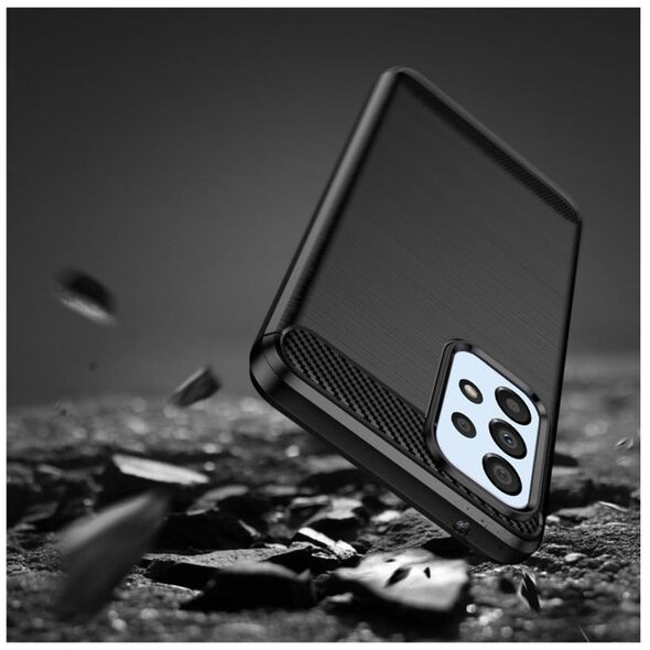 Techsuit Husa pentru Samsung Galaxy A33 5G - Techsuit Carbon Silicone - Black 5949419030954 έως 12 άτοκες Δόσεις