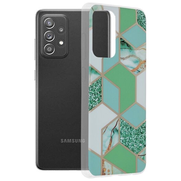 Techsuit Husa pentru Samsung Galaxy A52 4G / A52 5G / A52s 5G - Techsuit Marble Series - Green Hex 5949419022034 έως 12 άτοκες Δόσεις