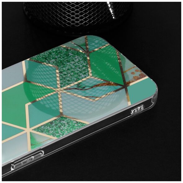 Techsuit Husa pentru Samsung Galaxy A52 4G / A52 5G / A52s 5G - Techsuit Marble Series - Green Hex 5949419022034 έως 12 άτοκες Δόσεις