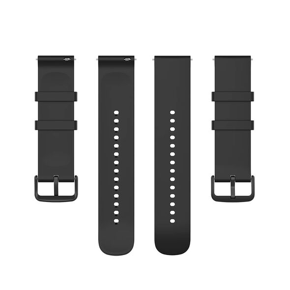 Techsuit Curea pentru Samsung Galaxy Watch 4, Galaxy Watch Active (40 / 44 mm), Huawei Watch GT / GT 2 / GT 3 (42 mm) - Techsuit Watchband 20mm (W001) - Black 5949419020740 έως 12 άτοκες Δόσεις