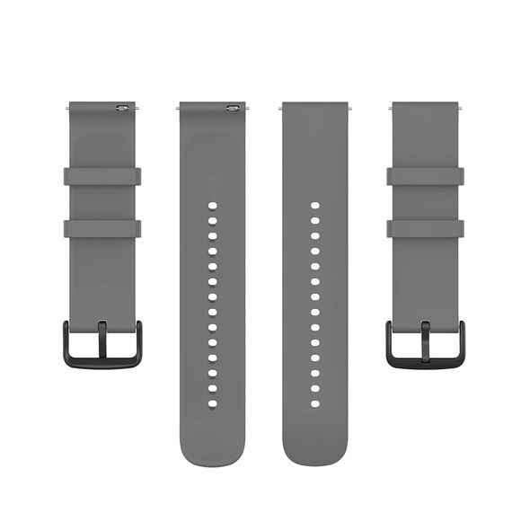 Techsuit Curea pentru Samsung Galaxy Watch 4, Galaxy Watch Active (40 / 44 mm), Huawei Watch GT / GT 2 / GT 3 (42 mm) - Techsuit Watchband 20mm (W001) - Gray 5949419020764 έως 12 άτοκες Δόσεις