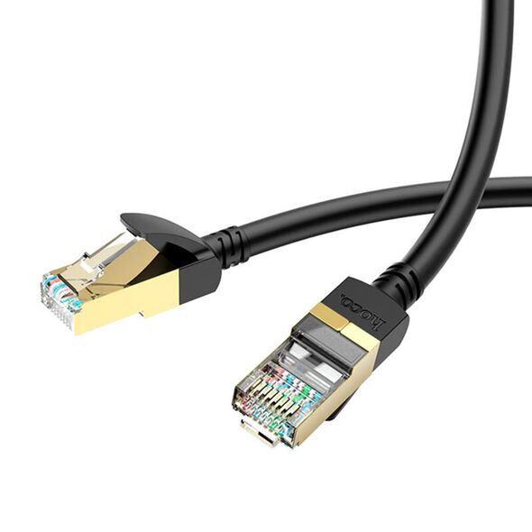 Hoco Cablu de Internet RJ45 la RJ45 1Gbps, 3m - Hoco Level (US02) - Black 6931474761965 έως 12 άτοκες Δόσεις