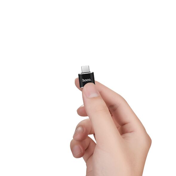 Hoco Adaptor OTG USB-A la Type-C 480Mbps - Hoco (UA5) - Black 6957531064121 έως 12 άτοκες Δόσεις
