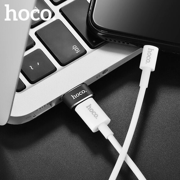 Hoco Adaptor OTG Type-C la USB-A 480Mbps - Hoco (UA6) - Black 6957531064138 έως 12 άτοκες Δόσεις