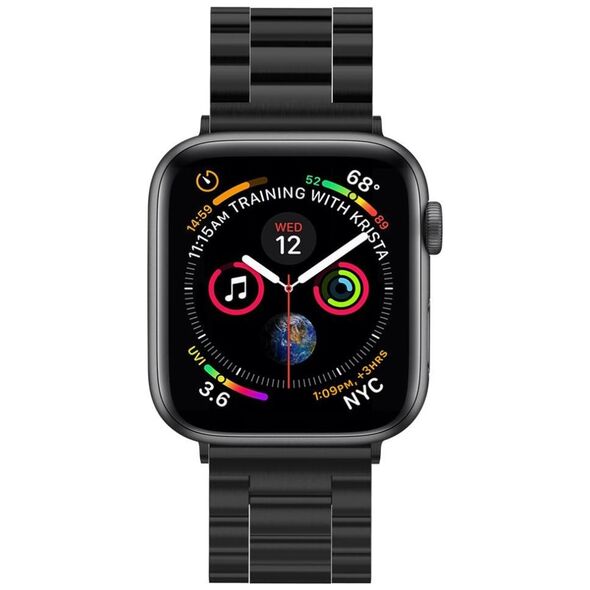 Spigen Curea pentru Apple Watch 1/2/3/4/5/6/7/8/SE/SE 2/Ultra (42/44/45/49mm) - Spigen Modern Fit - Black 8809613768824 έως 12 άτοκες Δόσεις