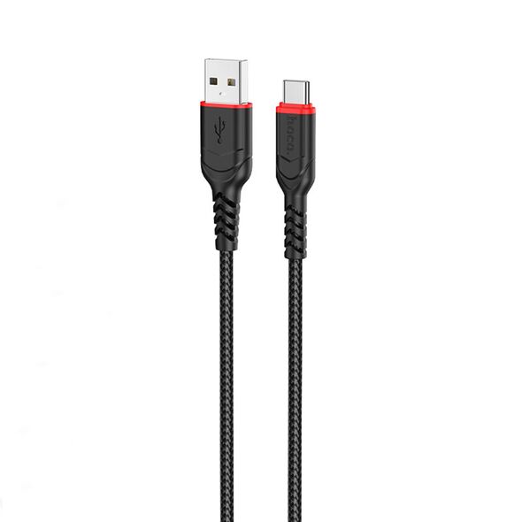 Hoco Cablu de Date USB-A la USB Type-C 12W, 2.4A, 1m - Hoco Victory (X59) - Black 6931474744920 έως 12 άτοκες Δόσεις