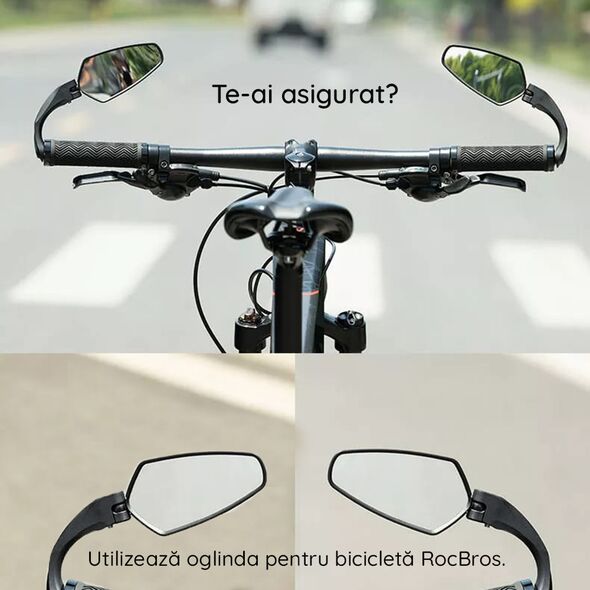 RockBros Oglinda pentru Bicicleta - RockBros 360 Adjustable Angle (FK-212) - Black 4573335711836 έως 12 άτοκες Δόσεις