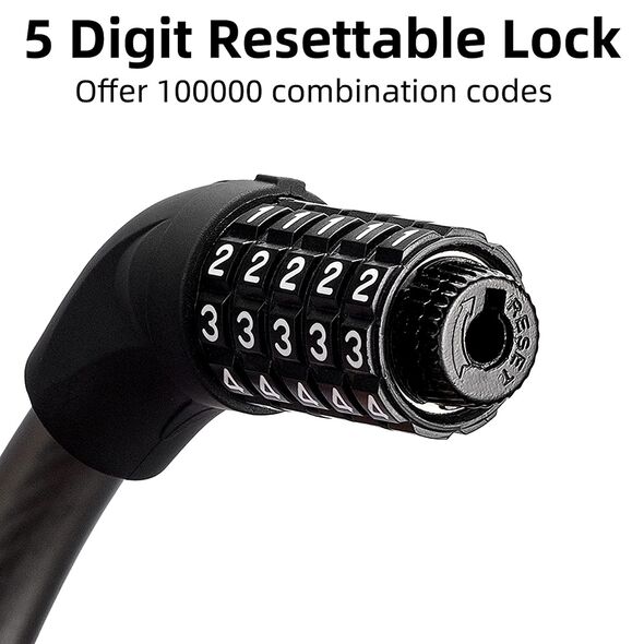 RockBros Cablu Antifurt - RockBros Combination Lock (RKS870-BK) - Black 4573335711904 έως 12 άτοκες Δόσεις