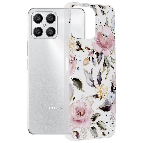 Techsuit Husa pentru Honor X8 - Techsuit Marble Series - Chloe White 5949419016668 έως 12 άτοκες Δόσεις