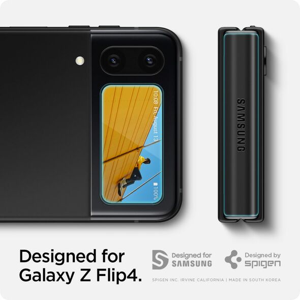 Spigen Folie pentru Samsung Galaxy Z Flip4 (set 2) - Spigen Glas.TR EZ FIT - Clear 8809811867466 έως 12 άτοκες Δόσεις