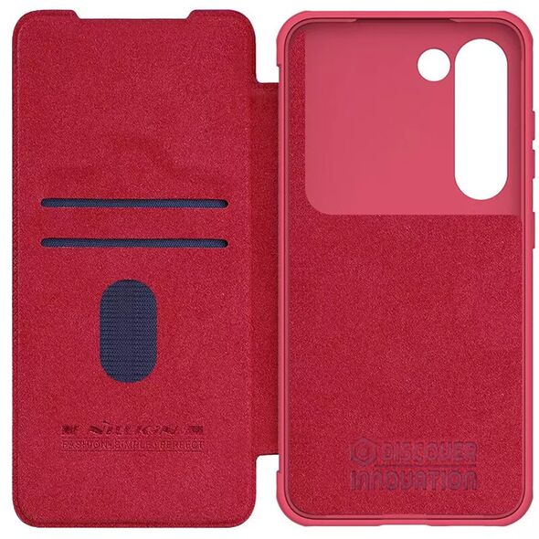 Nillkin Husa pentru Samsung Galaxy S23 - Nillkin QIN Leather Pro Case - Red 6902048258501 έως 12 άτοκες Δόσεις