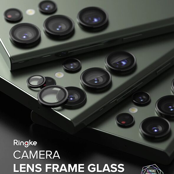 Ringke Folie Camera pentru Samsung Galaxy S23 Ultra - Ringke Camera Lens Frame Glass - Black 8809919301718 έως 12 άτοκες Δόσεις