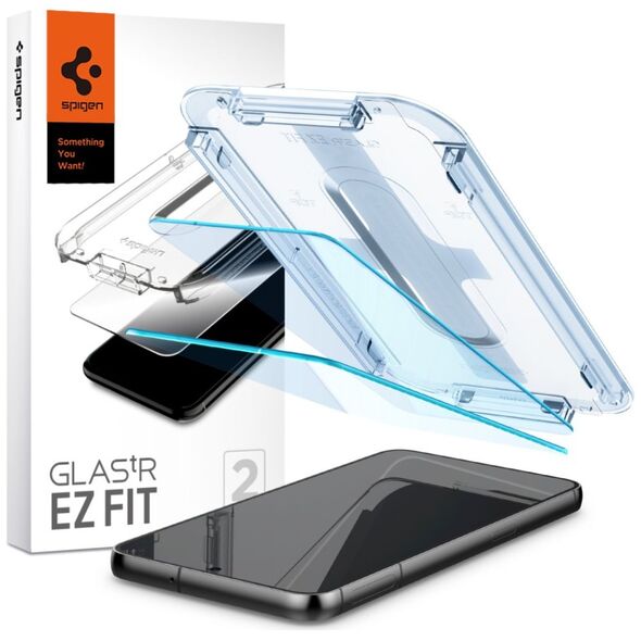 Spigen Folie pentru Samsung Galaxy S23 Plus (set 2) - Spigen Glas.TR EZ FIT - Clear 8809896743099 έως 12 άτοκες Δόσεις