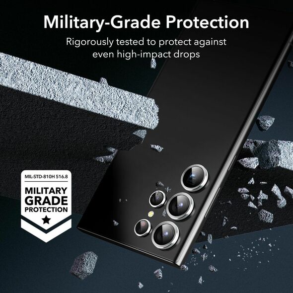 ESR Folie Camera pentru Samsung Galaxy S23 Ultra - ESR Lens Protector Tempered Glass - Silver 4894240175750 έως 12 άτοκες Δόσεις