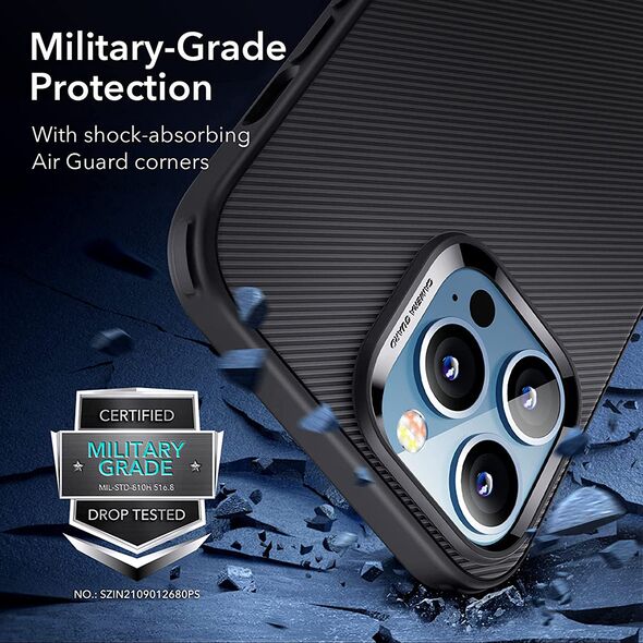 ESR Husa pentru iPhone 13 Pro Max - ESR Air Shield Boost Kickstand - Translucent Black 4894240150726 έως 12 άτοκες Δόσεις