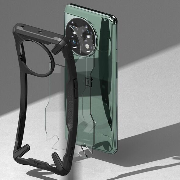 Ringke Husa pentru OnePlus 11 - Ringke Fusion X - Black 8809919304030 έως 12 άτοκες Δόσεις