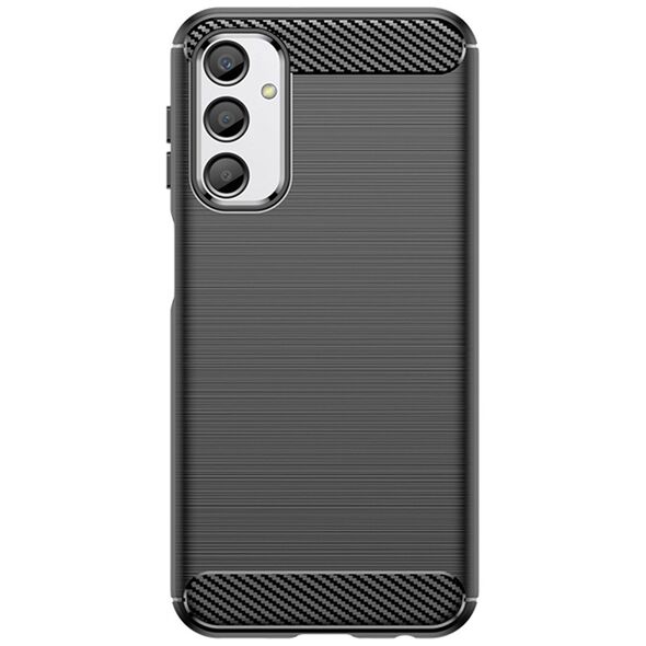 Techsuit Husa pentru Samsung Galaxy A24 - Techsuit Carbon Silicone - Black 5949419003750 έως 12 άτοκες Δόσεις
