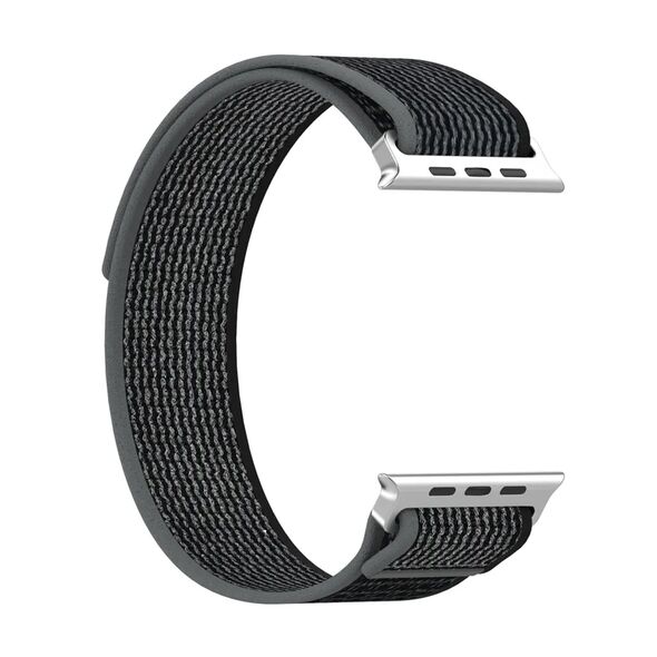 Techsuit Curea pentru Apple Watch 1/2/3/4/5/6/7/8/SE/SE 2 (38/40/41mm) - Techsuit Watchband (W039) - Black / Gray 5949419001954 έως 12 άτοκες Δόσεις