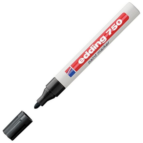 Edding 750 Paint Marker Black (4-750001) (EDD4-750001) έως 12 άτοκες Δόσεις