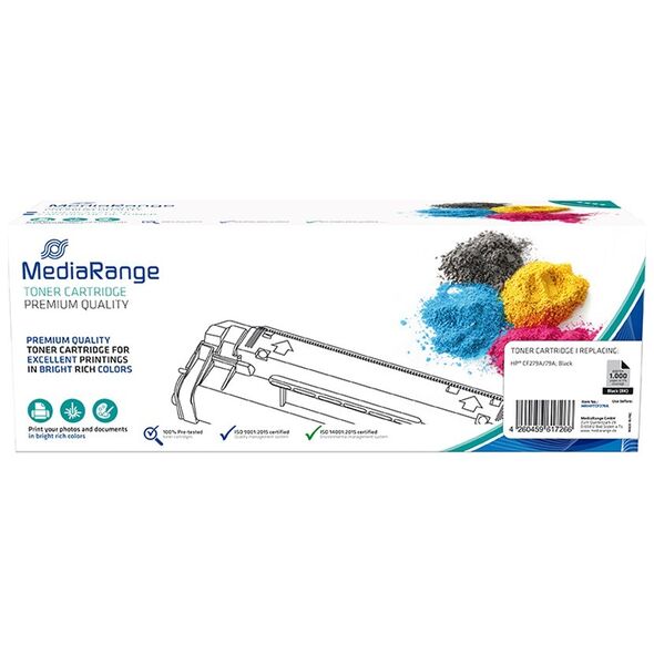 Toner MEDIARANGE Συμβατό για Εκτυπωτές HP (Black) (CF279A/79A) (MRHPTCF279A) έως 12 άτοκες Δόσεις