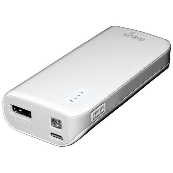 MediaRange Mobile Power Bank 5.200mAh with Built-in torch (MR751) έως 12 άτοκες Δόσεις