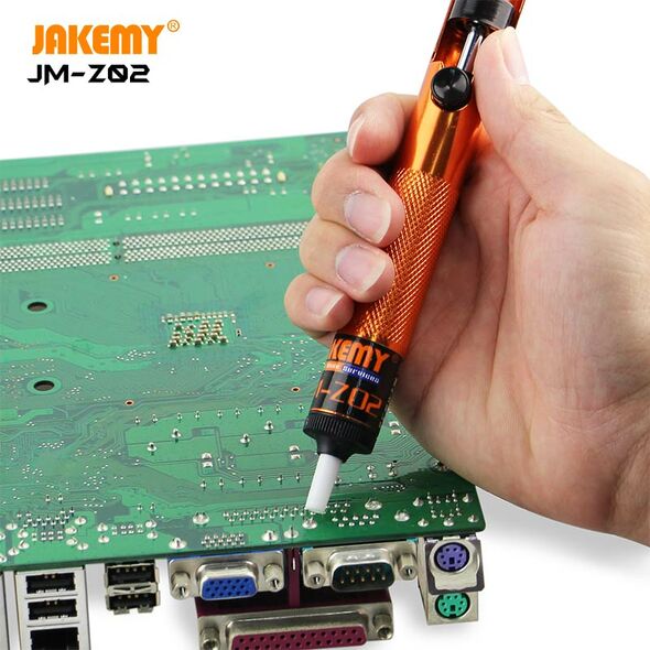 Jakemy Jakemy - Professional Aluminum Alloy Solder Sucker Tin (JM-Z02) - with Anti-slip Handle for Desoldering - Orange 5949419007178 έως 12 άτοκες Δόσεις