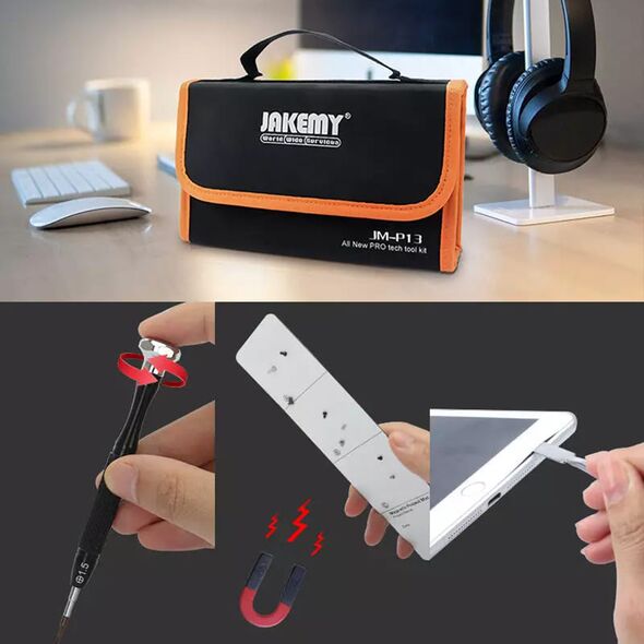 Jakemy Jakemy - Professional Repair Tool Kit 54 in 1 (JM-P13) - with Electrician Tool Bag - Black 6949639103970 έως 12 άτοκες Δόσεις