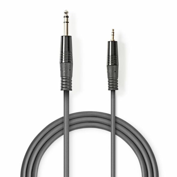 Nedis Cable 6.3mm male - 3.5mm male 3m (COTH23205GY30) (NEDCOTH23205GY30) έως 12 άτοκες Δόσεις