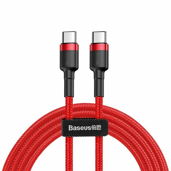 Baseus Baseus Cafule Cable USB-C PD 2.0 QC 3.0 60W 1m (Red) 018122 έως και 12 άτοκες δόσεις