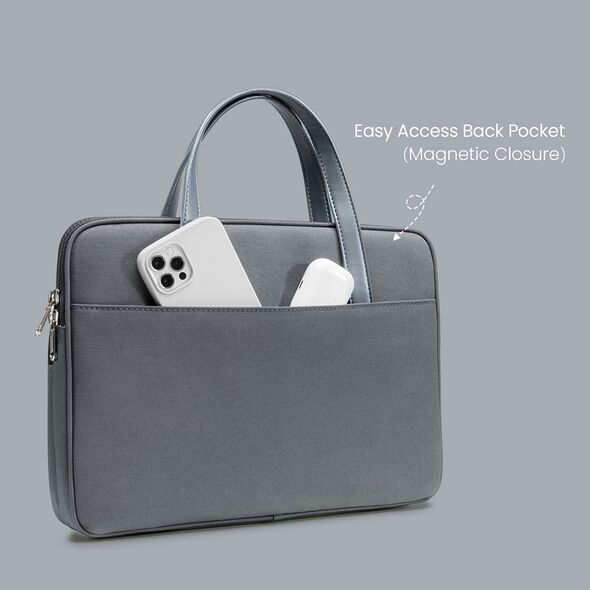Tomtoc Tomtoc - Laptop Handbag (A11D3G1) - with 4 Compartment and Corner Armor, 14″ - Gray 6971937063977 έως 12 άτοκες Δόσεις