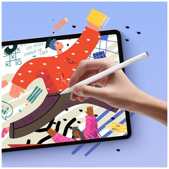 Baseus Stylus Pen Apple iPad - Baseus (SXBC060302) - White 6932172624590 έως 12 άτοκες Δόσεις