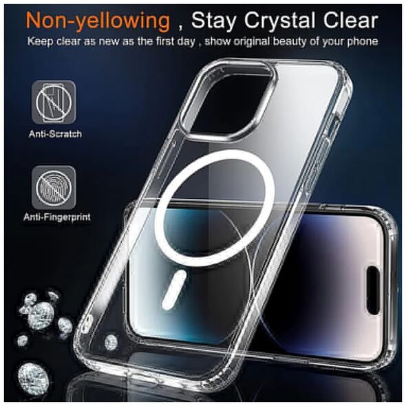Techsuit Husa pentru iPhone 15 Pro Max - Techsuit MagSafe Pro - Transparent 5949419066748 έως 12 άτοκες Δόσεις