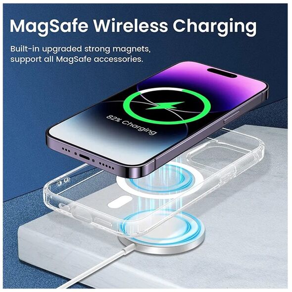 Techsuit Husa pentru iPhone 15 Pro Max - Techsuit MagSafe Pro - Transparent 5949419066748 έως 12 άτοκες Δόσεις