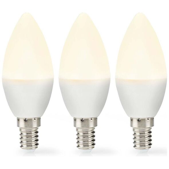 Nedis Λάμπες LED για Ντουί E14 Θερμό Λευκό 470lm 3τμχ (LBE14C352P3) (NEDLBE14C352P3) έως 12 άτοκες Δόσεις