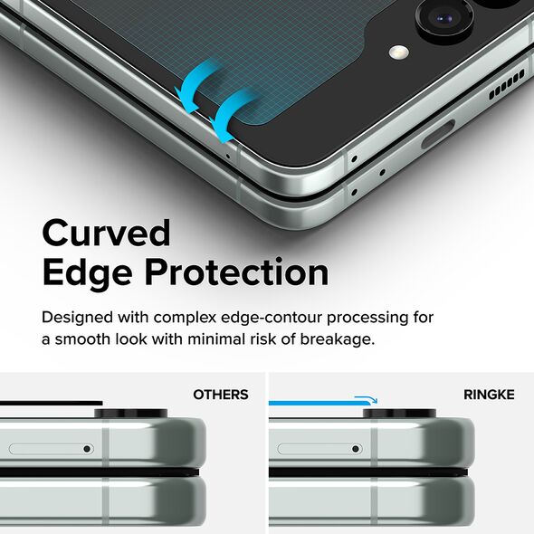 Ringke Folie pentru Samsung Galaxy Z Flip5 (set 2) - Ringke Cover Display Tempered Glass - Clear 8809919305754 έως 12 άτοκες Δόσεις