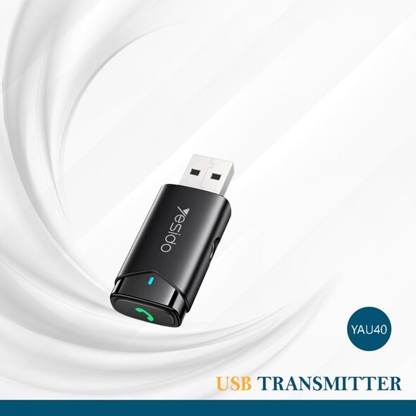Yesido Receiver Bluetooth pentru Masina - Yesido (YAU40) - Black 6971050269027 έως 12 άτοκες Δόσεις