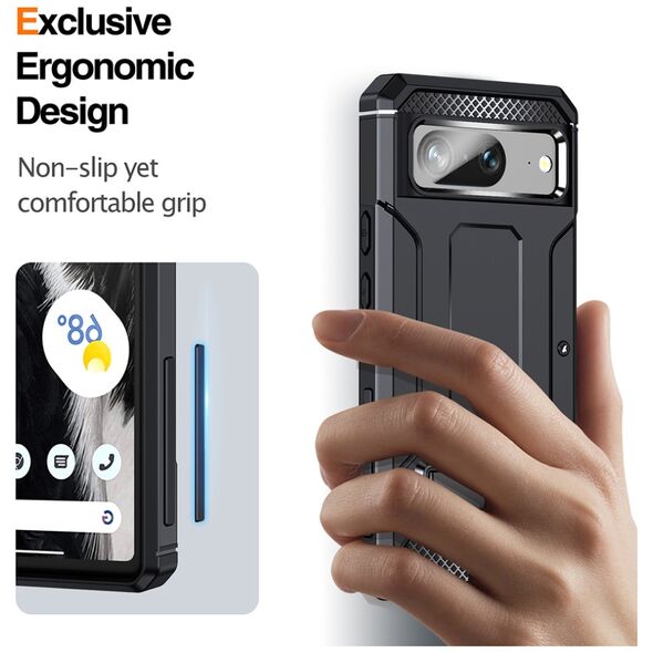 Techsuit Husa pentru Google Pixel 8 - Techsuit Hybrid Armor Kickstand - Black 5949419067769 έως 12 άτοκες Δόσεις