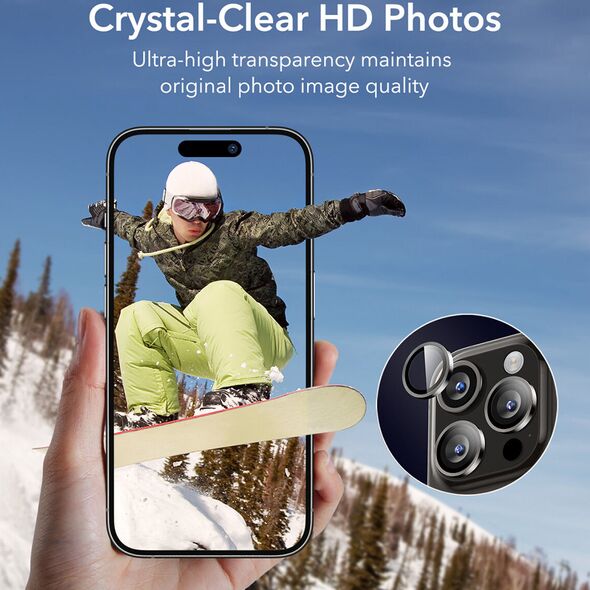 ESR Folie Camera pentru iPhone 15 Pro/ 15 Pro Max - ESR Armorite Camera Lens Protectors - Chromatic 4894240174173 έως 12 άτοκες Δόσεις