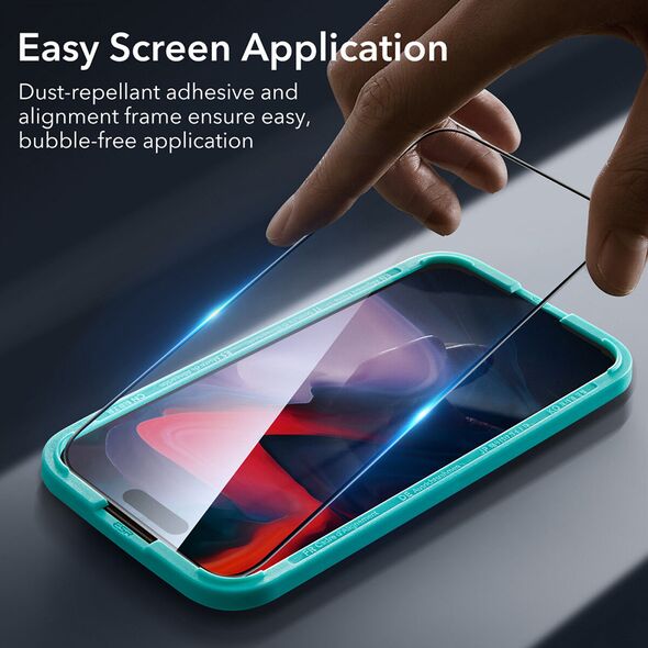 ESR Folie pentru iPhone 15 Pro Max - ESR Screen Shield - Clear 4894240174333 έως 12 άτοκες Δόσεις