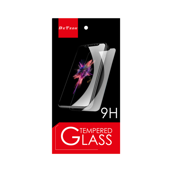 Tempered glass DeTech, για iPhone 12 Mini, 0.3mm, Μαυρο - 52645