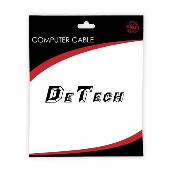 Optical audio cable DeTech, Toslink, 3.0m, Black - 18356